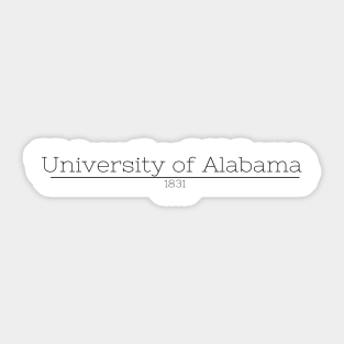 University of Alabama 1831 Sticker